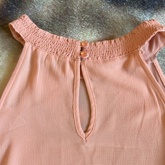 2 Peach Colored Dress Tops Size S - Picture 5 of 14